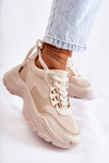 Dámske semišové športové topánky tenisky Light Beige Britany