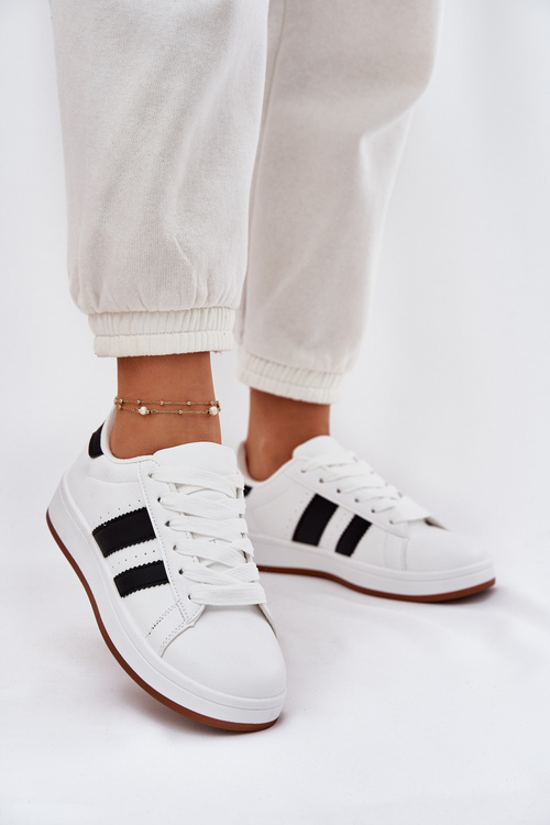 Dámské Tenisky Z Eko Kůže Bílé Arlenina