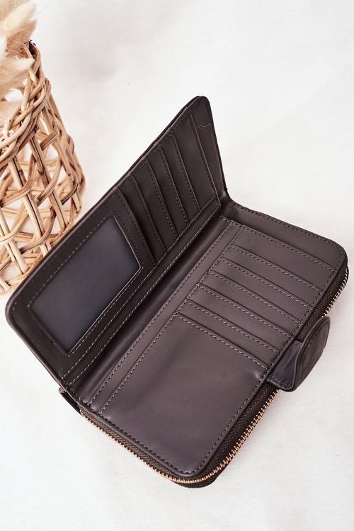 Velká Dámská Peněženka S Kapsou Šedá