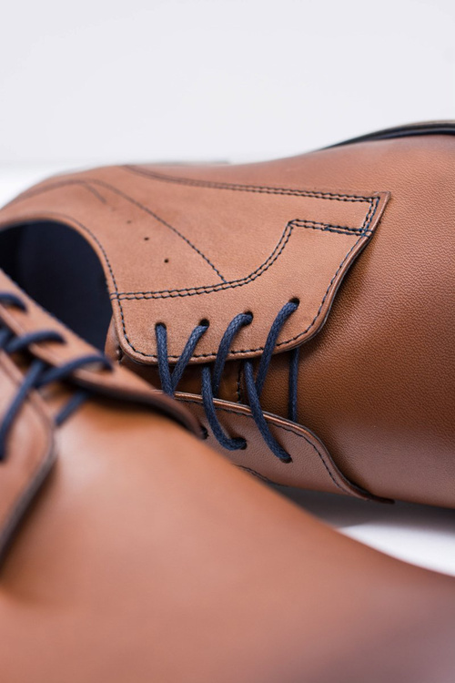 Nikopol hnedá kožená muži James topánky