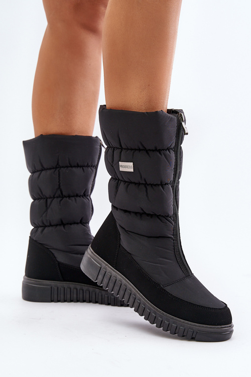 Dámské zateplené sněhule Progress PROGJ-22-136 Černé