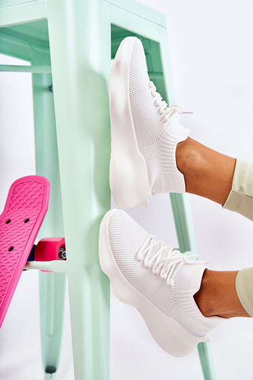 Nazouvací dámské sportovní boty Bíle Dalmiro