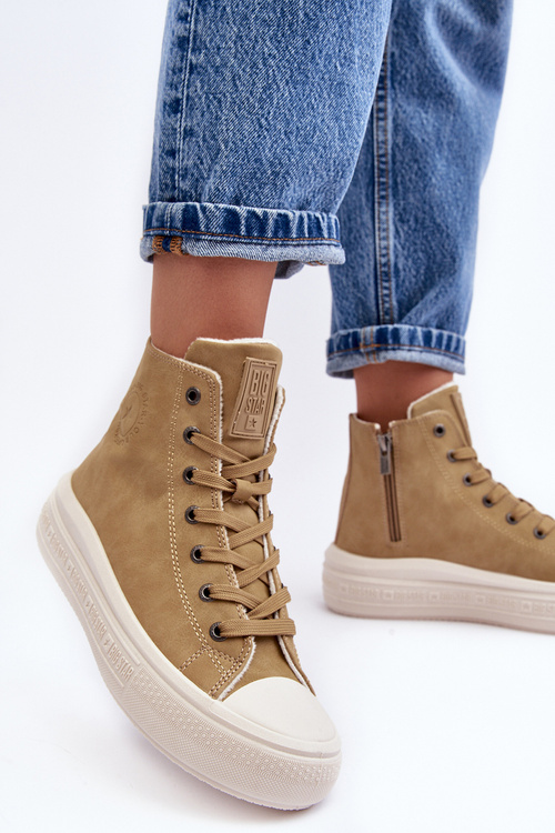 Dámské zipové boty s podšívkou Camel Big Star MM274026