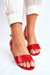 Dámske sandále Maciejka Leather Red 1971 Nomara