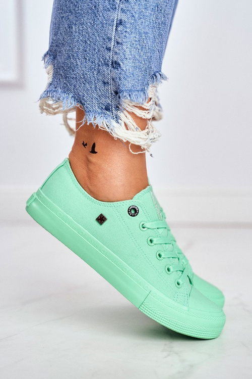 Dámska klasická nízka veľká hviezda AA274030 Zelená