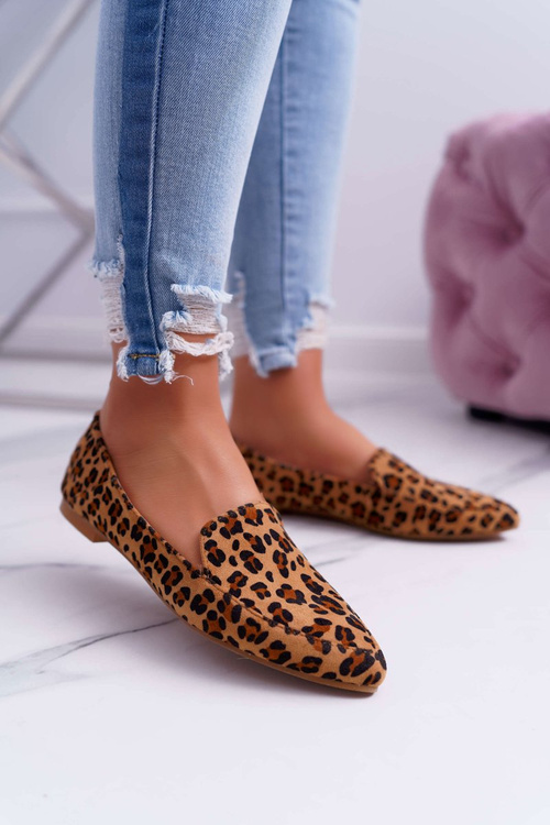 Dámské Mokasíny Eko-semiš Leopard Magnus