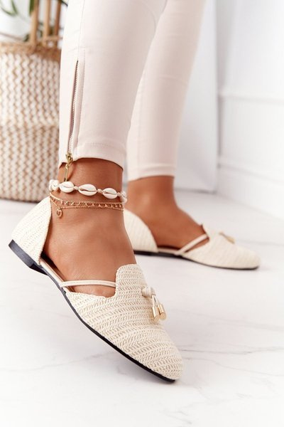 Baleríny v Spitz s Lu boo béžový blash