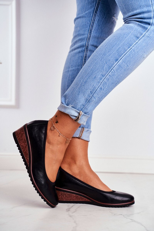 Dámské Polbotky na Klínku černé Belli