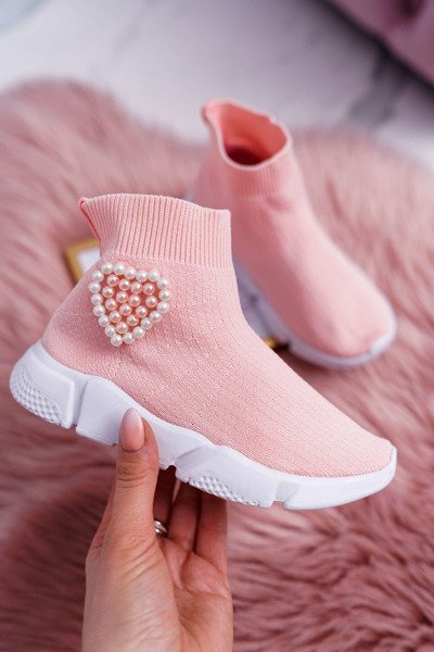 Dětská Obuv Sportovní Slip On Růžové Sammy