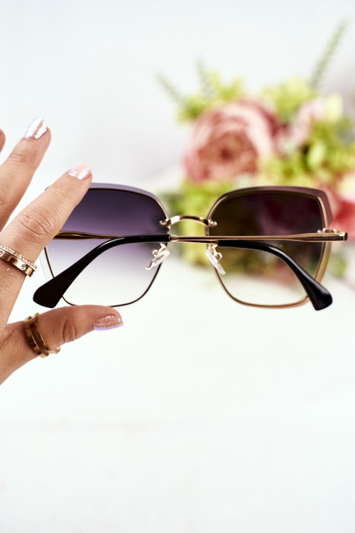 Sluneční Brýle Černá Prius PRE-34 Zlaté Přechod