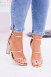 Lu Boo Gold Sandals na Lissa Post