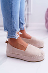 Dámské Espadrilky Slip On Semišové Béžové Varles