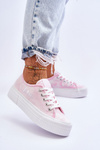 Tenisky na Lee Cooper LCW-23-31-1781L Platform Pink Pink