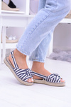 Bunia's Navy Blue Sandals espadrilles