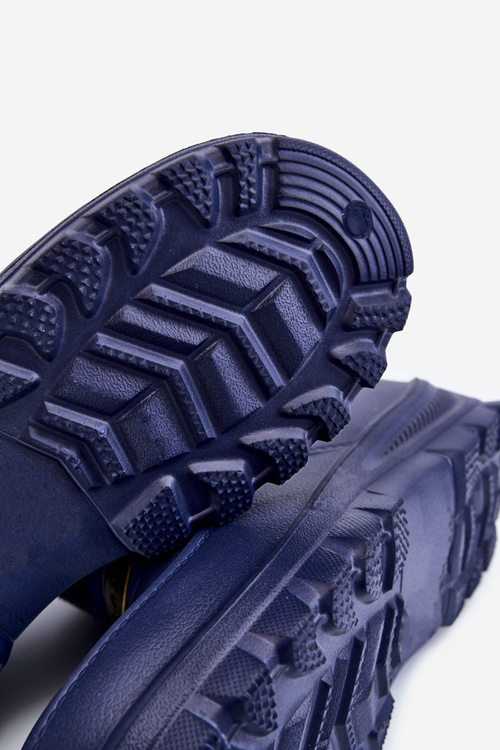 Izolovaná penová námornícka modrá galoshes taneo