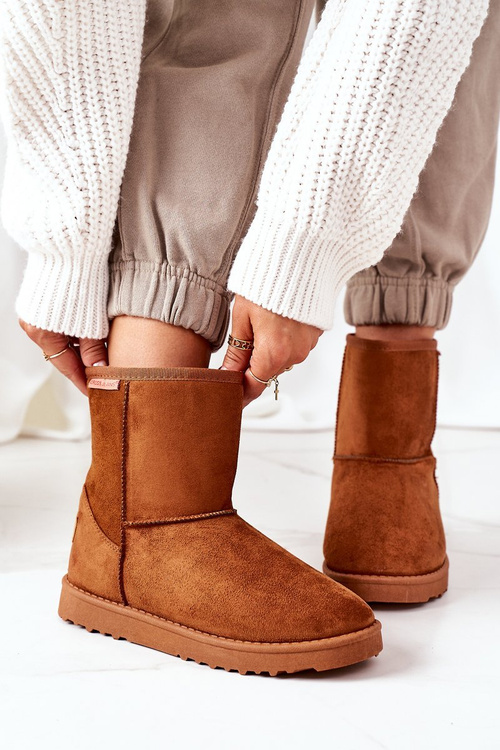 Snehové topánky krížové džínsy EE2R4028C hnedé