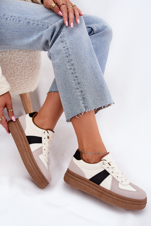 Dámské tenisky na platformě béžové Dovina