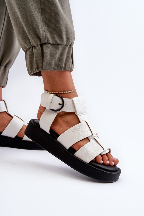 Dámské pohodlné sandály na platformě Big Star LL274870 Černá