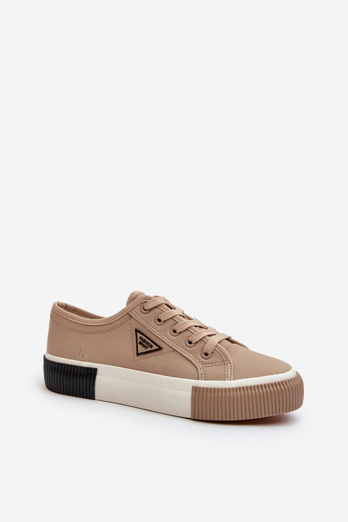 Nízké Dámské Tenisky Hnědé Enalae