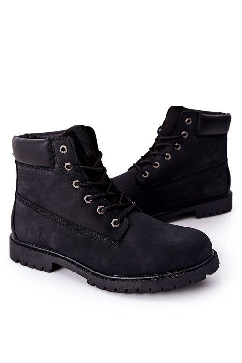 Kožené Boty Trappers Big Star II174263 Černé