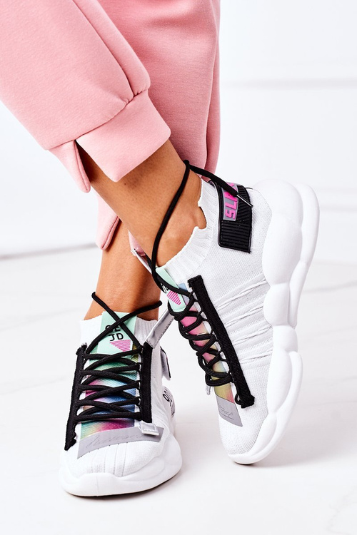 Dámská Sportovní Obuv Sneakers Bílé Bubble Tea