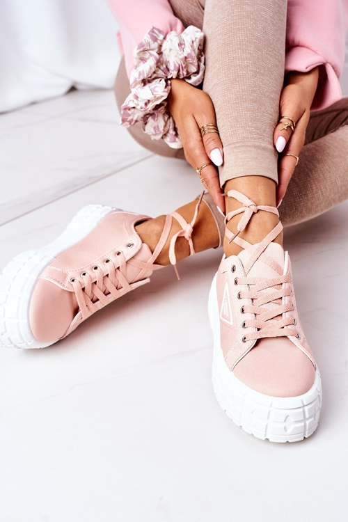 Ženské ružové tenisky na životné životy v meste