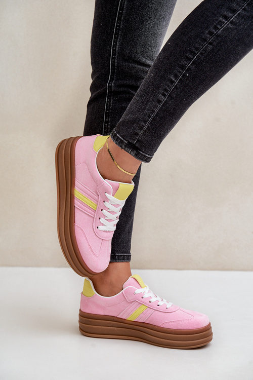 Dámske Tenisky Na Platforme Rúžové Dravinnia