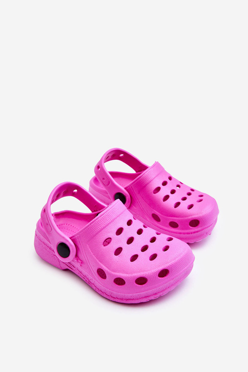 Detské papuče feny crocks tmavo ružový lucas