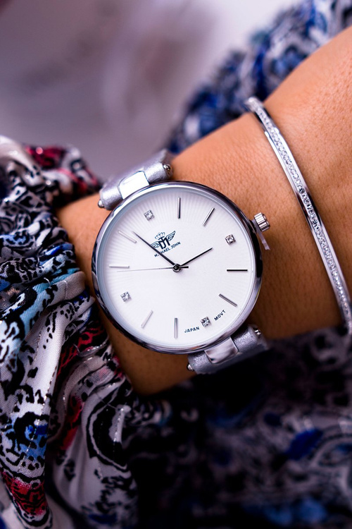 Dámské Hodinky Michael John Stříbrné Narsen