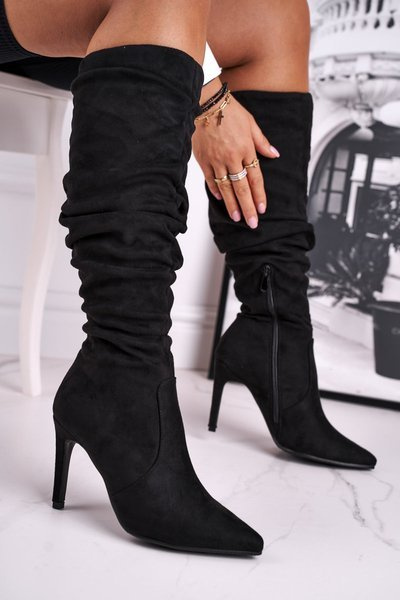 Ženské topánky na vysokých podpätkoch čierna dynamika