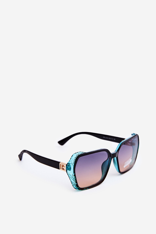 Dámske Tieniace Slnečné Okuliare UV400 Čierno-Modré