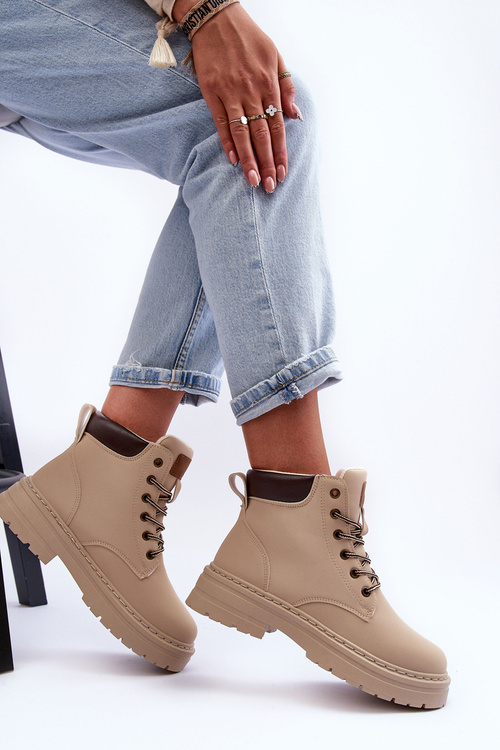 Dámské zimní botky světlá bežová Corbin