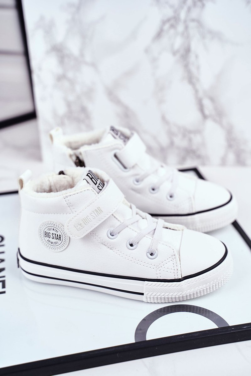 Dětské Zateplené Tenisky Big Star GG374033 Bílé 