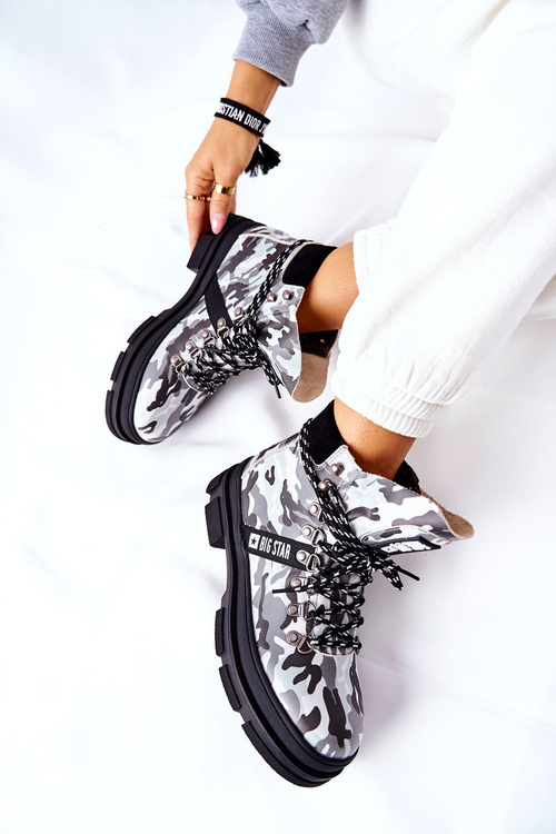 Kožené Turistické Boty Big Star II27436 Moro černé