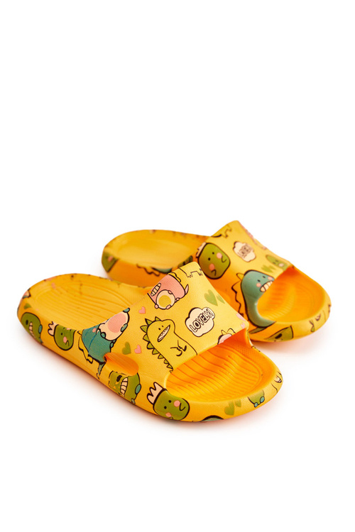 Ľahké detské flip -flops oranžové astro