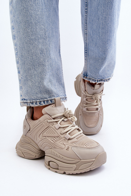 Sportovní Boty Na Masivní Platformě GOE LL2N4029 Bílá