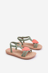 Dětské sandálky se srdcem 81997 Ipanema My First Baby zelené