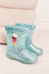 Galoshes Blue Brocade Galoshes s ľadom