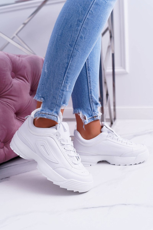 Dámske športové biele faqundo topánky