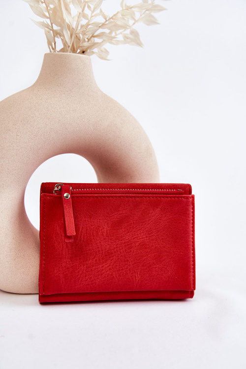 Dámská malá peněženka s magnetem červene Zaya