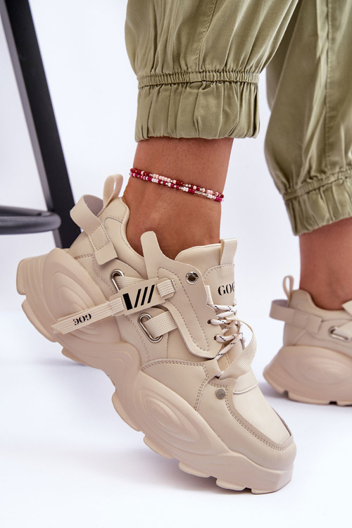 Sportovní Boty Sneakersy GOE MM2N4015 Bežové