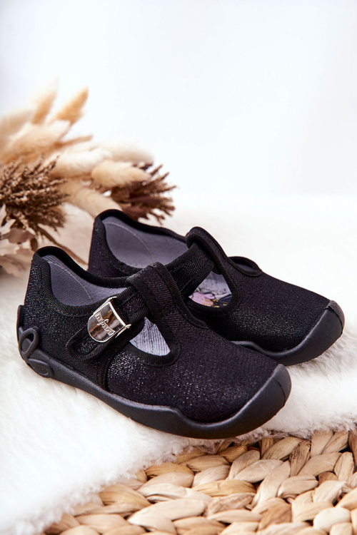 Žabky Baleríny Befado Lesklá 115X006 Černá