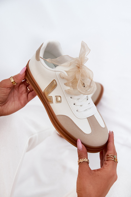 Dámske Eko Kožené Tenisky Biele Micca