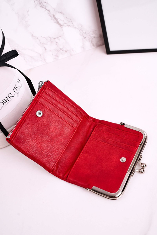 Malé dámske portfólio pripevnené červeným bigielom