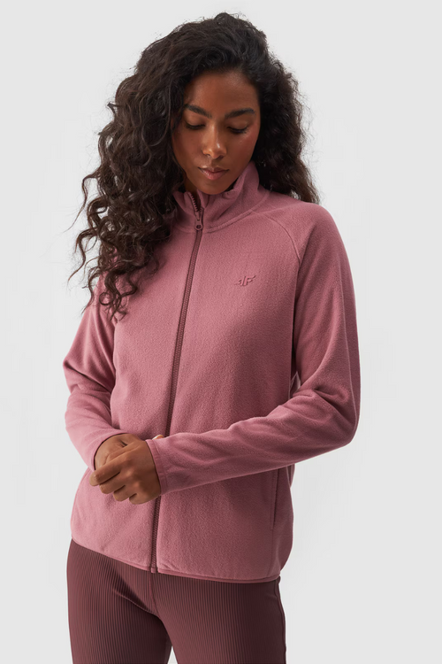 Dámsky Polar Regular S Golierom 4F 4FWMM00TFLEF294-53S Ružový