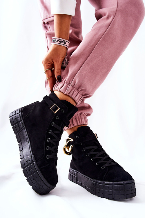 Vysoké Tenisky Na Platformě Černe Evenia