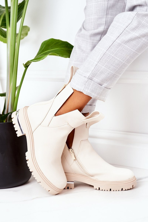 Teplé Boty Pérka Béžové Rock It