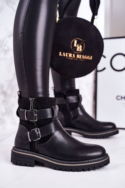 Dámské Teplé Boty Černé Intensity