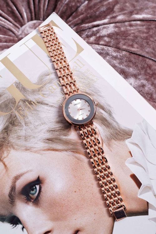Dámske hodinky Ernest Golden Pink Beauty
