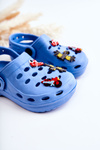 Dětské modré pěnové pantofle Crocs modré Sailor